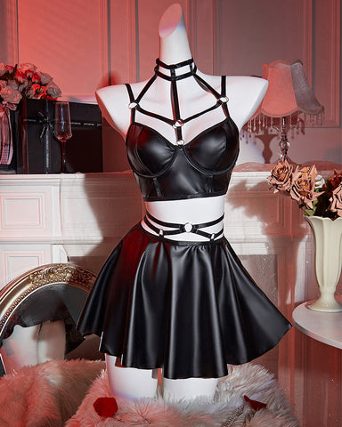 Women's Goth Sexy Lingerie Set