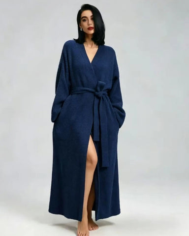 Oversized Double-Sided Fleece Long Robe