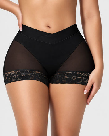 V-Crossover Tummy Control Butt-Lifting Shapewear Shorts