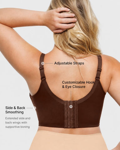Back-Smoothing Underwire Push-Up Bra