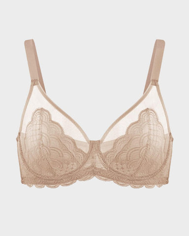 Plus Size Mermaid Lace Minimizer Underwire Bra