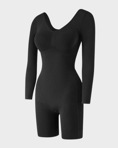 Long-Sleeve Full-Body Sculpting Shapewear Bodysuit