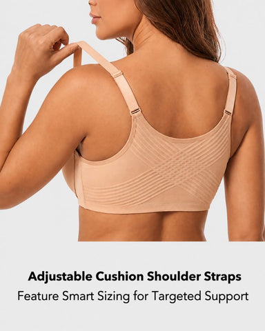 Front-Closure Lace Back-Smoothing Underwire Bra