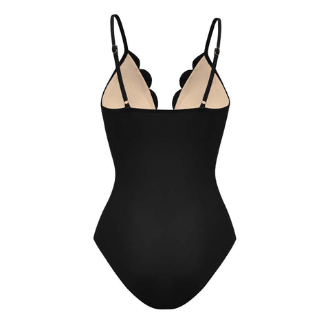 Shapecurve® Flower Hollow One Piece Swimsuit and Skirt