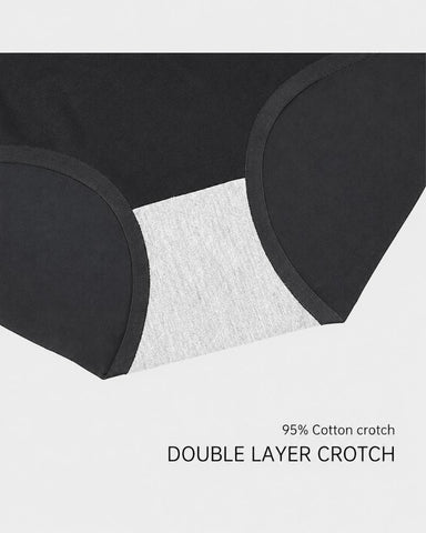 5-Pack High-Waist Seamless No-Show Briefs