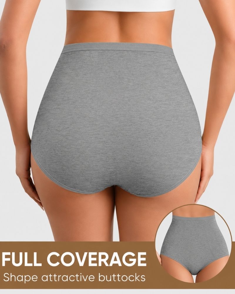 4-Pack High-Waist Cotton Stretch Briefs