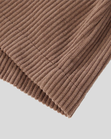 High-Waist 2-in-1 Corduroy A-Line Mini Skirt