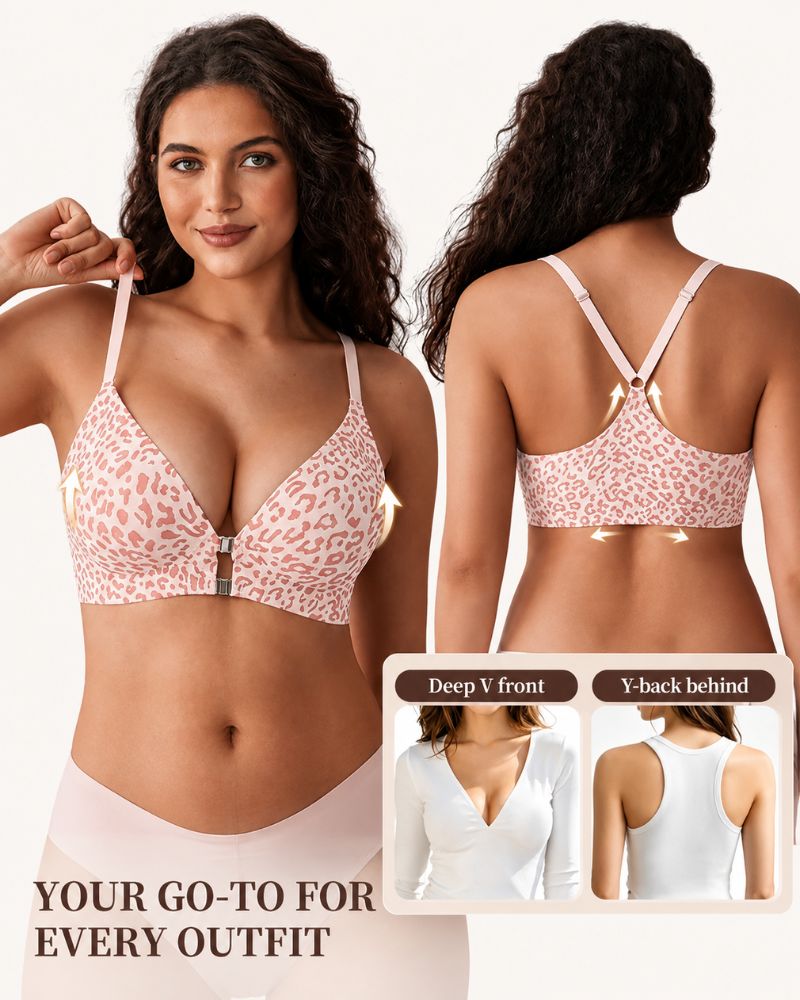 Magnetic Front Closure Wirefree Jelly Support Bra