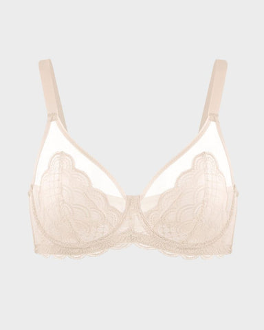Plus Size Mermaid Lace Minimizer Underwire Bra