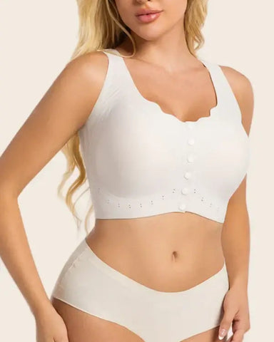 Plus Size Wireless Front-Close Comfort Bra