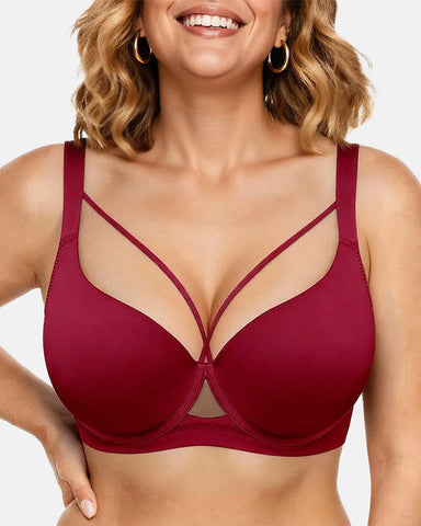 Seamless Push-Up Deep V Bra