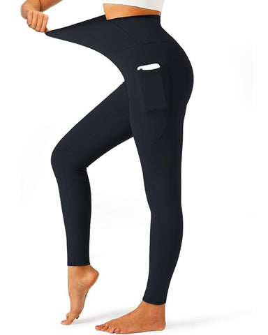 High Waisted Butt Lifting Tummy Control Side Pocket Shaping Leggings