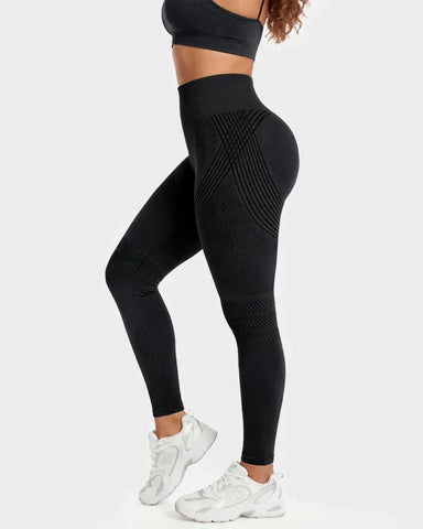 3D Textured Tummy Control & Butt-Lifting Leggings