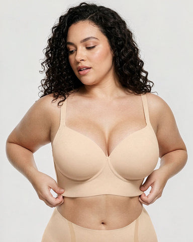 Back-Smoothing Underwire Push-Up Bra