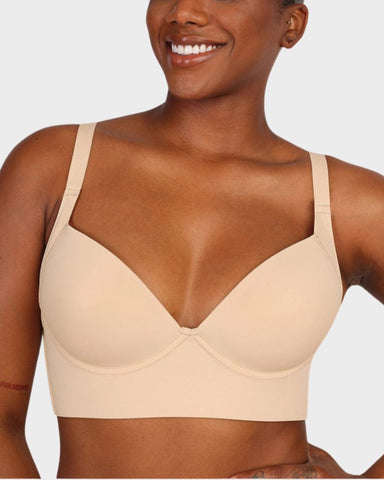 Back-Smoothing Underwire Push-Up Bra