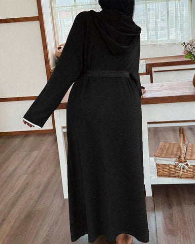 Women’s Long Sleeve Bathrobe – Cozy Casual Robe with Belt