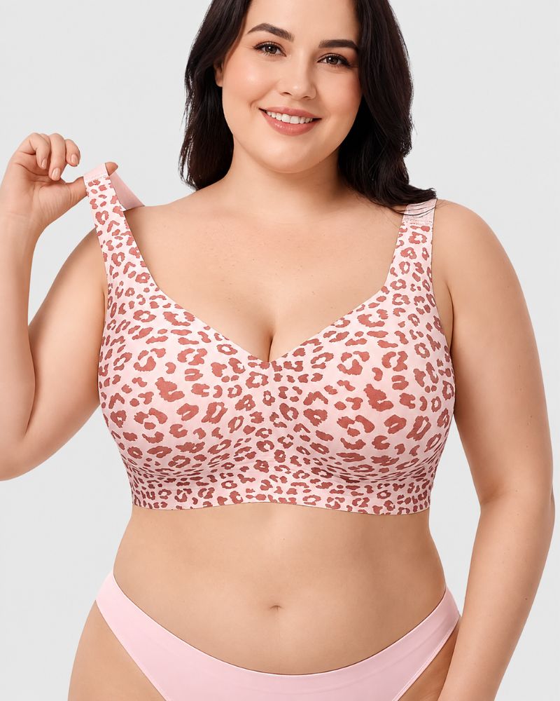 Plus Size Pullover Wireless Full-Coverage Support Bra