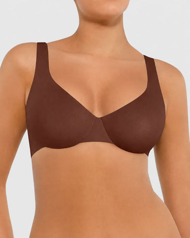 Plus Size Unlined Minimizer Underwire Bra