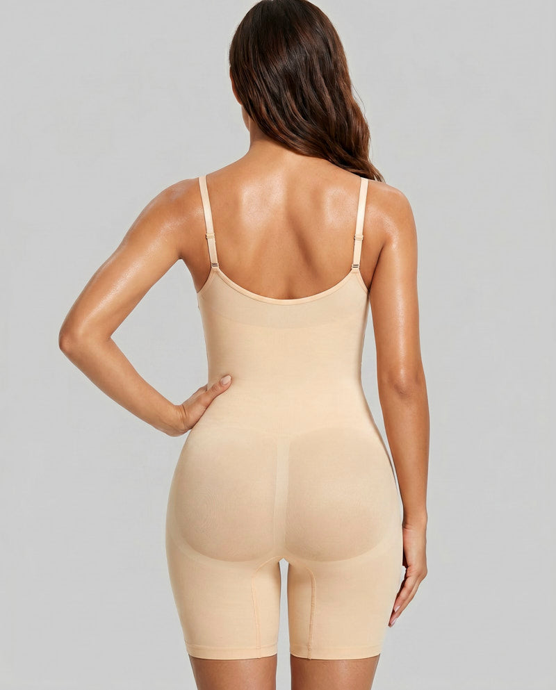 Women's Tummy Control Zip Front Bodysuit