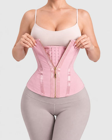 15-Bone Zip-Up High-Compression Waist Cincher