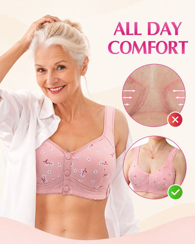 Easy Front-Closure Wireless Support Bra