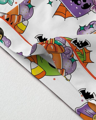 Women's Halloween Print Pajama Set