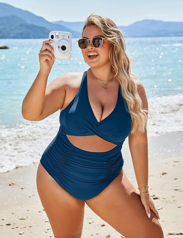 One-Piece Push-Up Tummy Control Swimsuit
