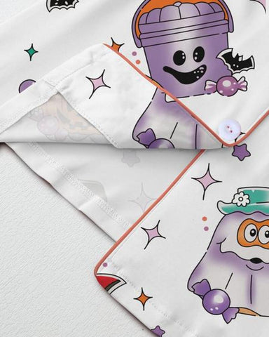 Women's Halloween Print Pajama Set