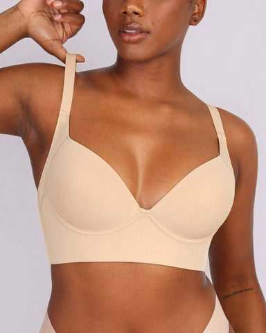 Back-Smoothing Underwire Push-Up Bra
