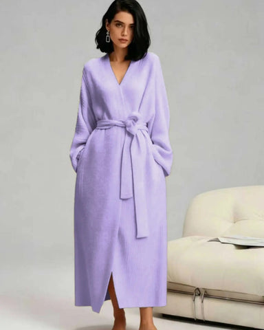 Oversized Double-Sided Fleece Long Robe