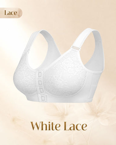 Magnetic Front-Closure Wire-Free Support Bra