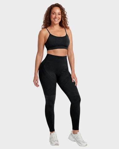 3D Textured Tummy Control & Butt-Lifting Leggings