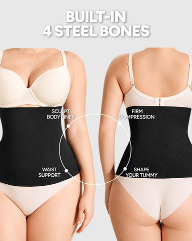 Seamless High-Compression 4-Bone Waist Trainer