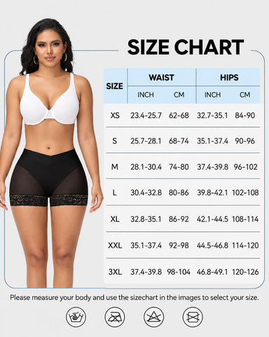 V-Crossover Tummy Control Butt-Lifting Shapewear Shorts