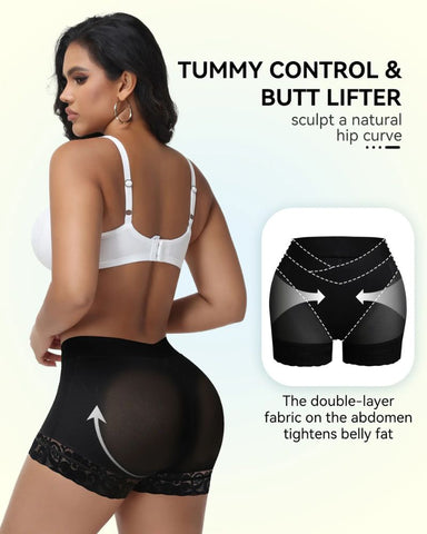 V-Cross Waist Tummy Control Butt-Lifting Shorts