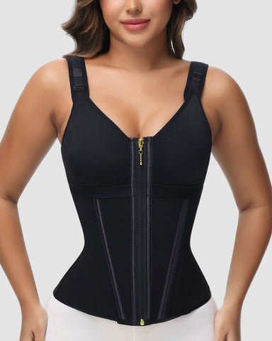 Double Layer Tummy Control Shaper with Bra