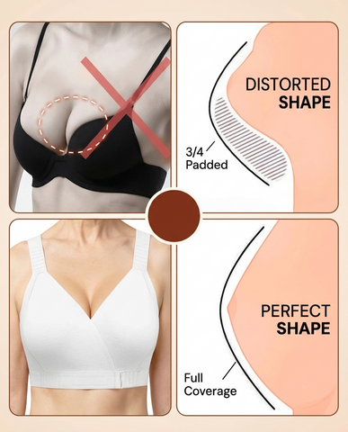 Shapecurve Front-Cross Wrap Bra – Maximum Comfort and Support