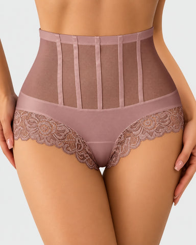 4-Pack High-Waist Lace Shaping Panties