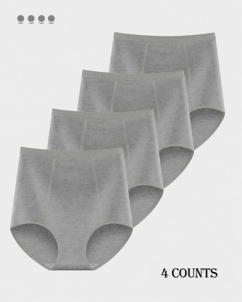 4-Pack High-Waist Cotton Stretch Briefs