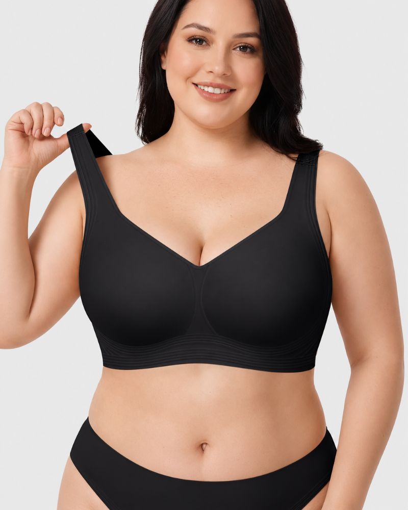 Plus Size Pullover Wireless Full-Coverage Support Bra