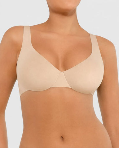 Plus Size Unlined Minimizer Underwire Bra
