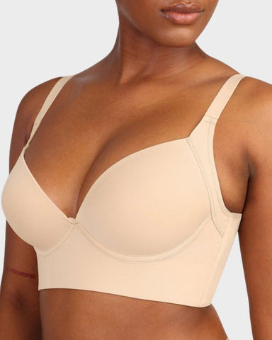 Back-Smoothing Underwire Push-Up Bra