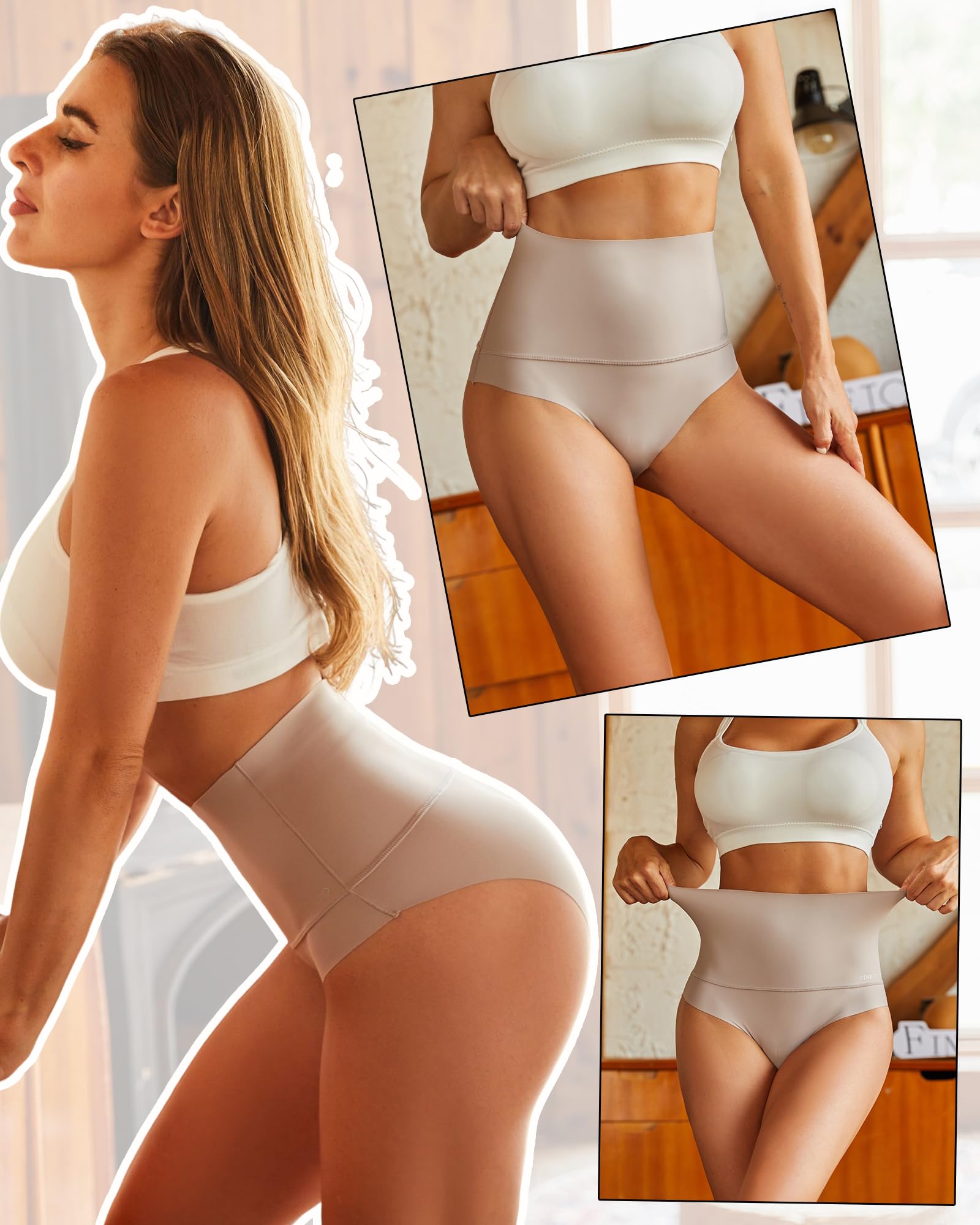 Women’s Tummy Control High-Waist Briefs Set of 3