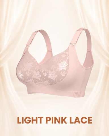 light pink lace color bra
