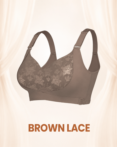 brown lace color bra