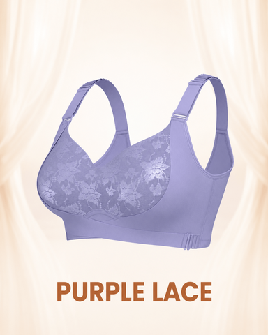 purple lace color bra