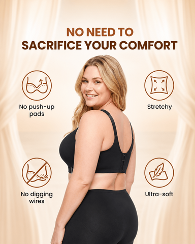 Seamless Gathering & Lifting Wireless Bra