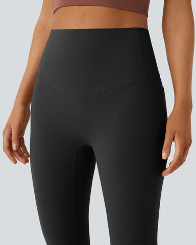 Slimming High-Waist Yoga Leggings with Pockets
