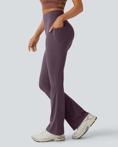 Slimming High-Waist Yoga Leggings with Pockets