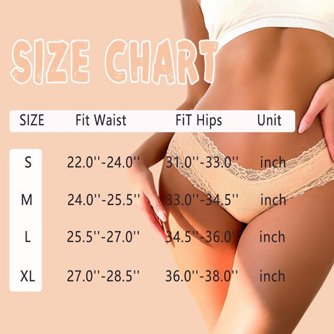 Women's Cotton Panties Lace Low Rise